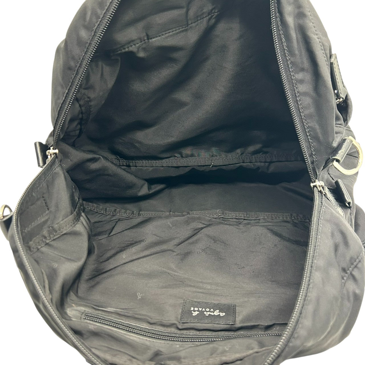 アニエスベー ボヤージュ 2WAY ボストンバッグ ハンドバッグ ショルダーバッグ ナイロン 黒 ロゴプレート A4可 大容量 軽量 斜め掛け可 レディース メンズ 旅行 ジム 出張 ビジネス マザーズバッグ agnes b. VOYAGE U4