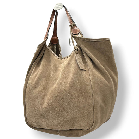 MARCO MASI マルコマージ トートバッグ ワンショルダー ホーボーバッグ スエード レザー A4可 大容量 ベージュ ブラウン レディース エレガント 上品 カジュアル 通勤通学 イタリア製 U4