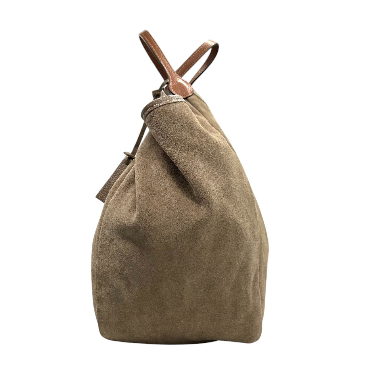 MARCO MASI マルコマージ トートバッグ ワンショルダー ホーボーバッグ スエード レザー A4可 大容量 ベージュ ブラウン レディース エレガント 上品 カジュアル 通勤通学 イタリア製 U4