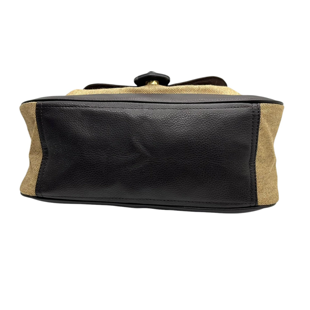 BOSCH ボッシュ ワンショルダーバッグ ハンドバッグ レザー キャンバス 異素材ミックス ブラウン ベージュ ベルトバックル フラップポケット レディース エレガント きれいめ 大人カジュアル 通勤 オフィス 肩掛け デイリーユース U8