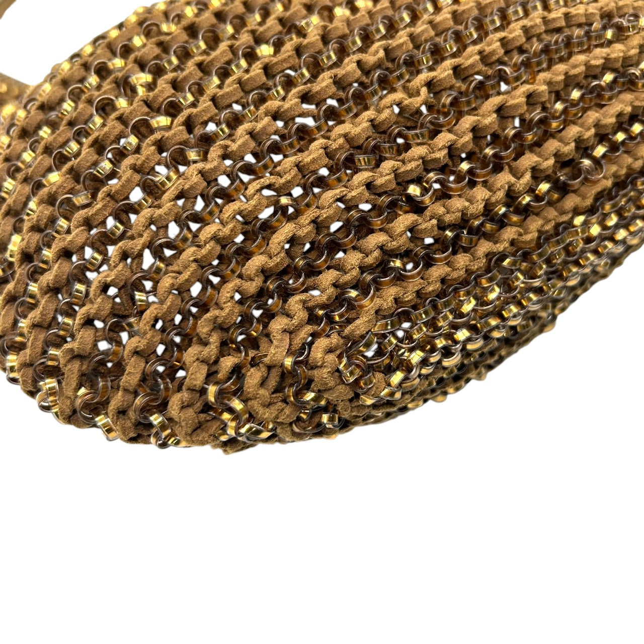 【美品】アンテプリマ ワイヤーバッグ ハンドバッグ ワンショルダー フラワーモチーフ コサージュ ブラウン ゴールド系 ビーズ レディース パーティ 結婚式 二次会 お呼ばれ 和装 エレガント 上品 華やか ゴージャス きらきら ANTEPRIMA s63