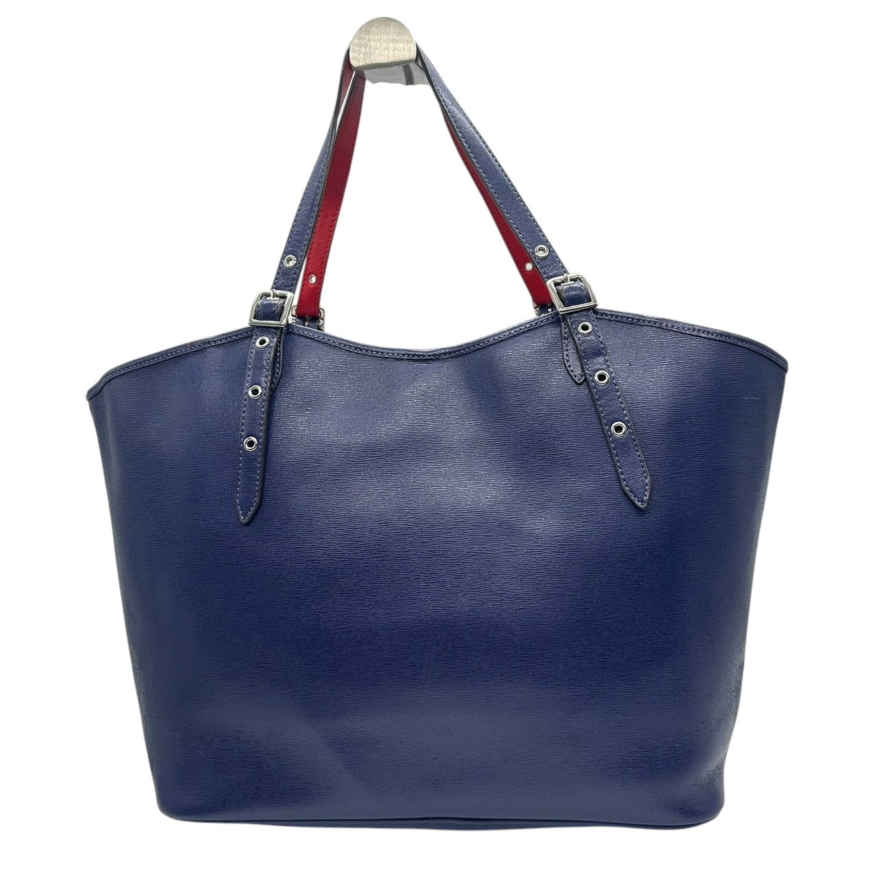 コーチ トートバッグ ショルダーバッグ レザー 本革 ネイビー レッド バイカラー A4 PC収納可 大容量 肩掛け レディース 通勤 通学 ビジネス オフィス パンチング ホースアンドキャリッジ 馬車ロゴ 自立可 スタイリッシュ COACH U4