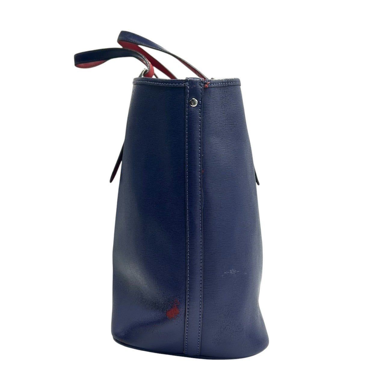 コーチ トートバッグ ショルダーバッグ レザー 本革 ネイビー レッド バイカラー A4 PC収納可 大容量 肩掛け レディース 通勤 通学 ビジネス オフィス パンチング ホースアンドキャリッジ 馬車ロゴ 自立可 スタイリッシュ COACH U4