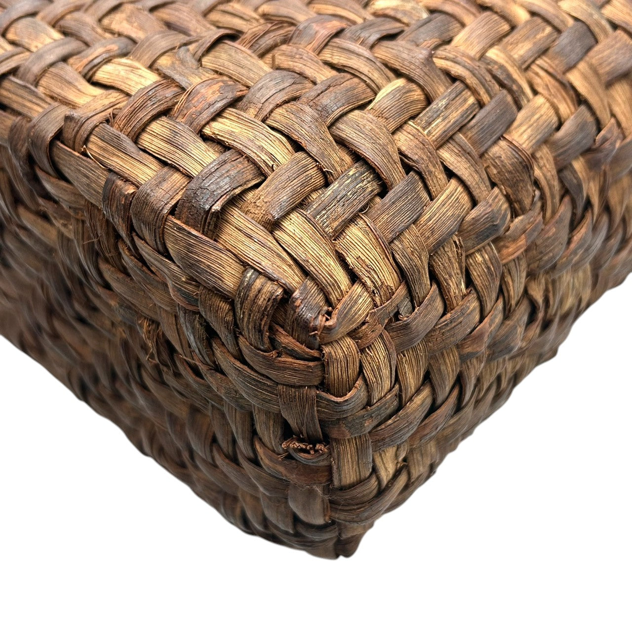 【美品】国産 山葡萄 かごバッグ 網代編み 巾着付き ハンドバッグ トートバッグ 天然素材 ヤマブドウ 籠バッグ 伝統工芸品 民藝 和装 着物 浴衣 レディース 大人 上品 粋 おしゃれ 育てるバッグ 一生もの 職人 手仕事 D