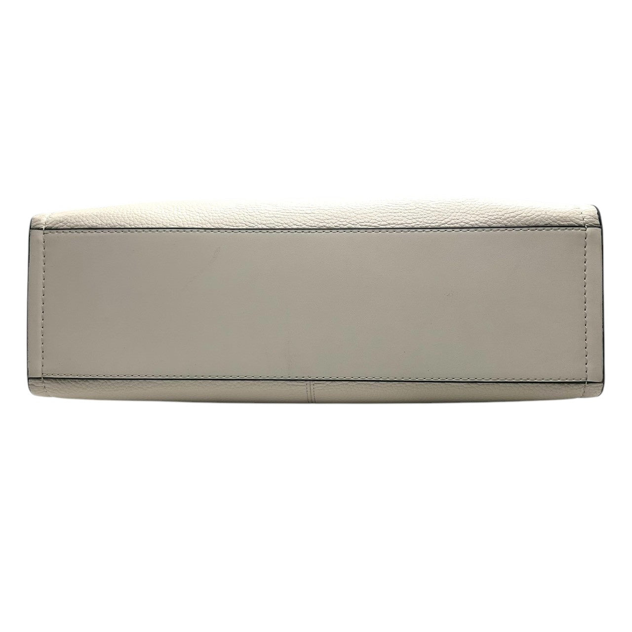 【美品】マイケルコース 2WAY トートバッグ ショルダーバッグ レザー ホワイト系 A4可 大容量 斜め掛け 肩掛け レディース 通勤 通学 ビジネス オフィス きれいめ 上品 フェミニン 自立可 MKロゴ チャーム付き MICHAEL KORS s18