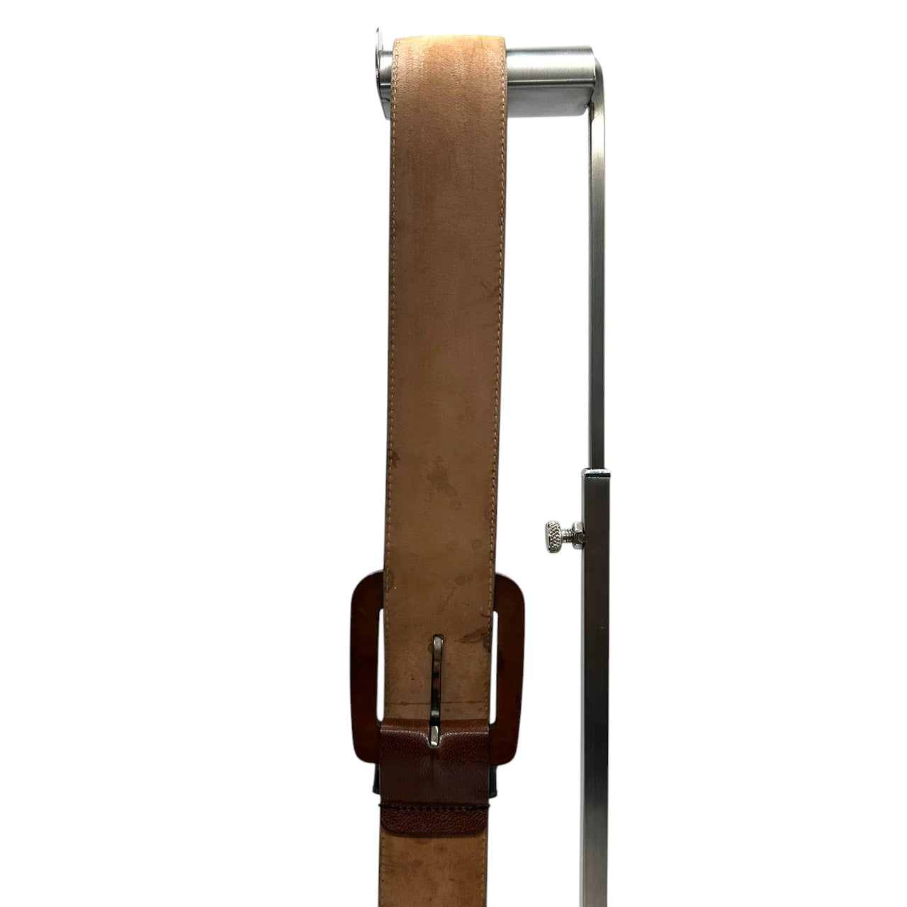 D&G ドルチェ＆ガッバーナ ベルト ワイドベルト レザー 本革 エナメル バイカラー ブラウン ブラック ウッド調バックル メンズ レディース ユニセックス カジュアル モード ファッション小物 高級 イタリア製 px-1