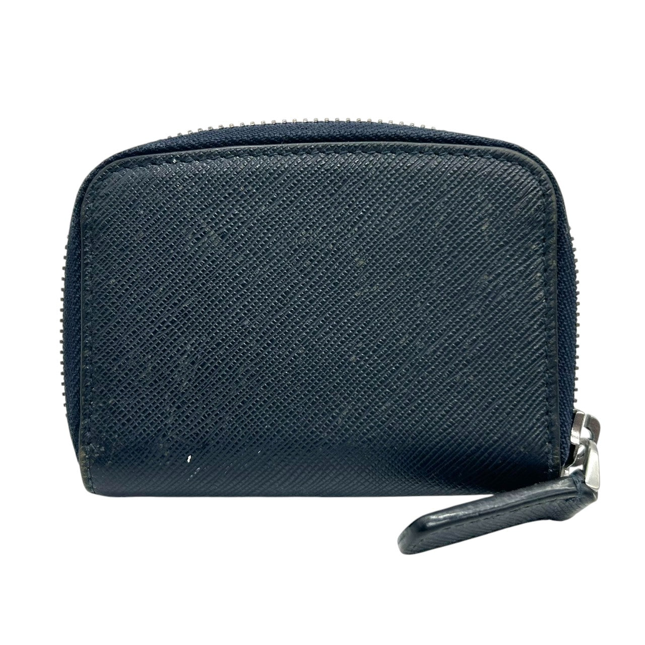 ジョルジオアルマーニ コインケース 小銭入れ L字ファスナー ミニ財布 サフィアーノレザー 本革 ネイビー 紺 GAロゴ メンズ レディース ユニセックス ビジネス フォーマル 上品 高級 イタリア製 GIORGIO ARMANI w2