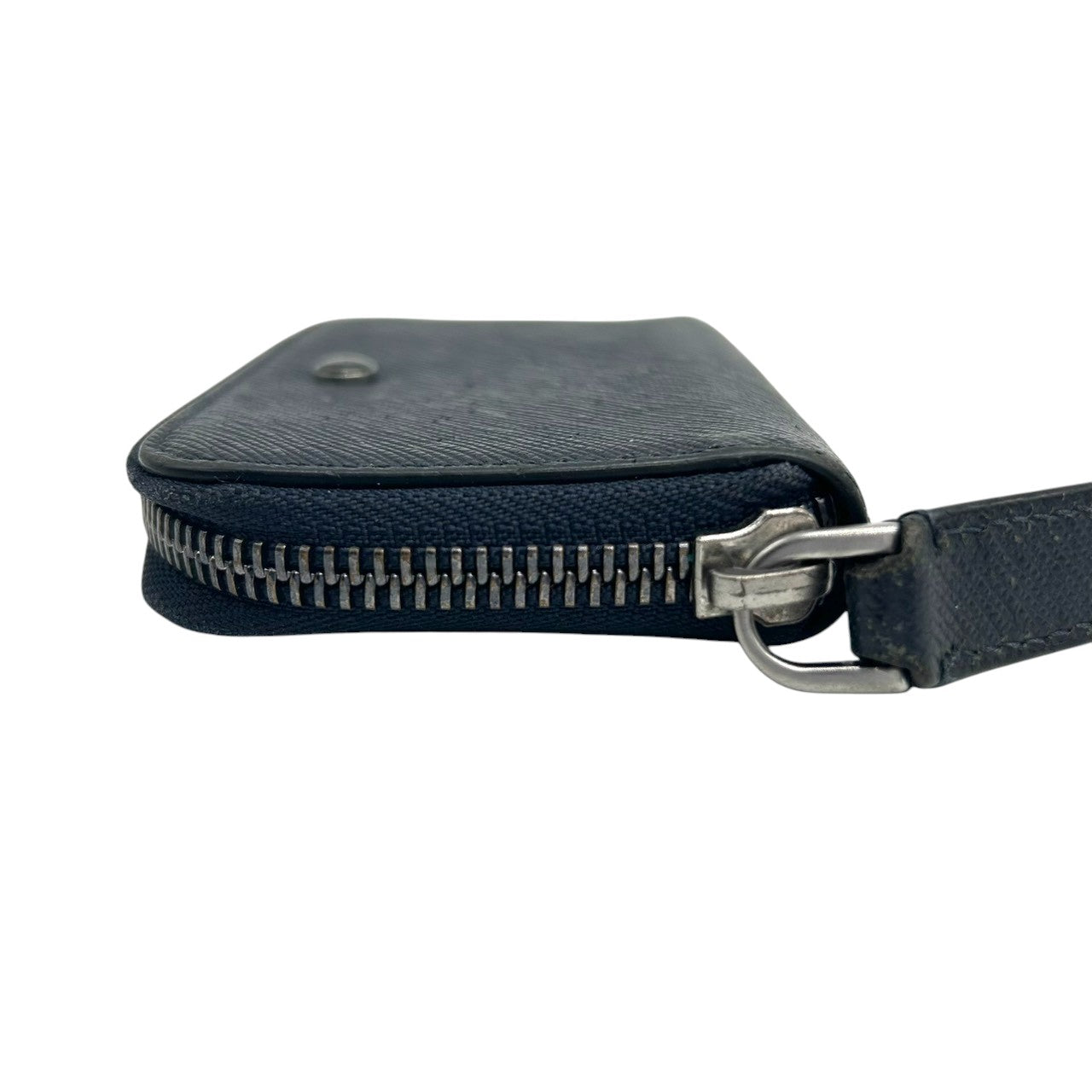 ジョルジオアルマーニ コインケース 小銭入れ L字ファスナー ミニ財布 サフィアーノレザー 本革 ネイビー 紺 GAロゴ メンズ レディース ユニセックス ビジネス フォーマル 上品 高級 イタリア製 GIORGIO ARMANI w2