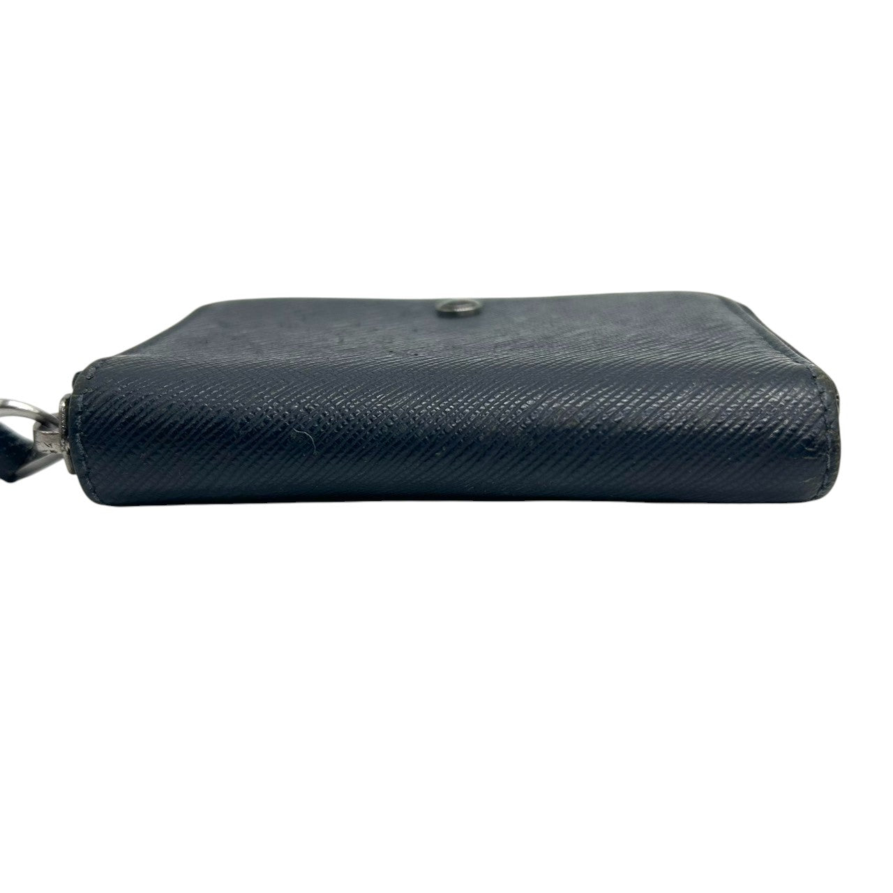 ジョルジオアルマーニ コインケース 小銭入れ L字ファスナー ミニ財布 サフィアーノレザー 本革 ネイビー 紺 GAロゴ メンズ レディース ユニセックス ビジネス フォーマル 上品 高級 イタリア製 GIORGIO ARMANI w2