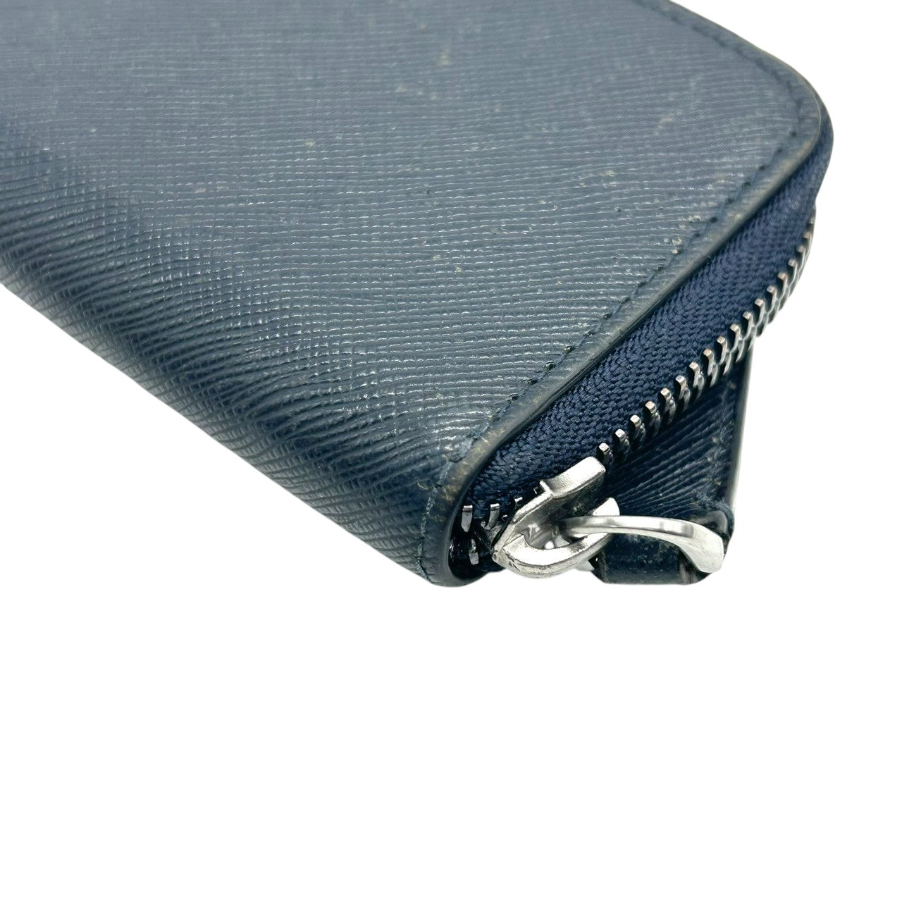 ジョルジオアルマーニ コインケース 小銭入れ L字ファスナー ミニ財布 サフィアーノレザー 本革 ネイビー 紺 GAロゴ メンズ レディース ユニセックス ビジネス フォーマル 上品 高級 イタリア製 GIORGIO ARMANI w2