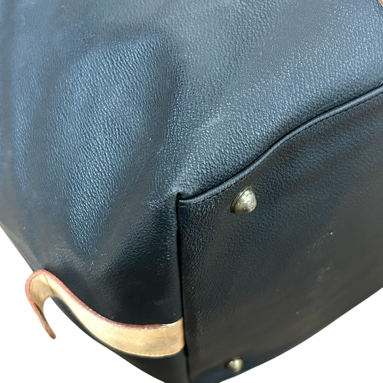 Burberrys バーバリーズ ボストンバッグ 旅行バッグ 大容量 ホースロゴ 騎士ロゴ レザー 本革 ブラック ブラウン メンズ レディース ユニセックス ヴィンテージ ビンテージ オールド イタリア製 出張 ゴルフ 希少 レア X3