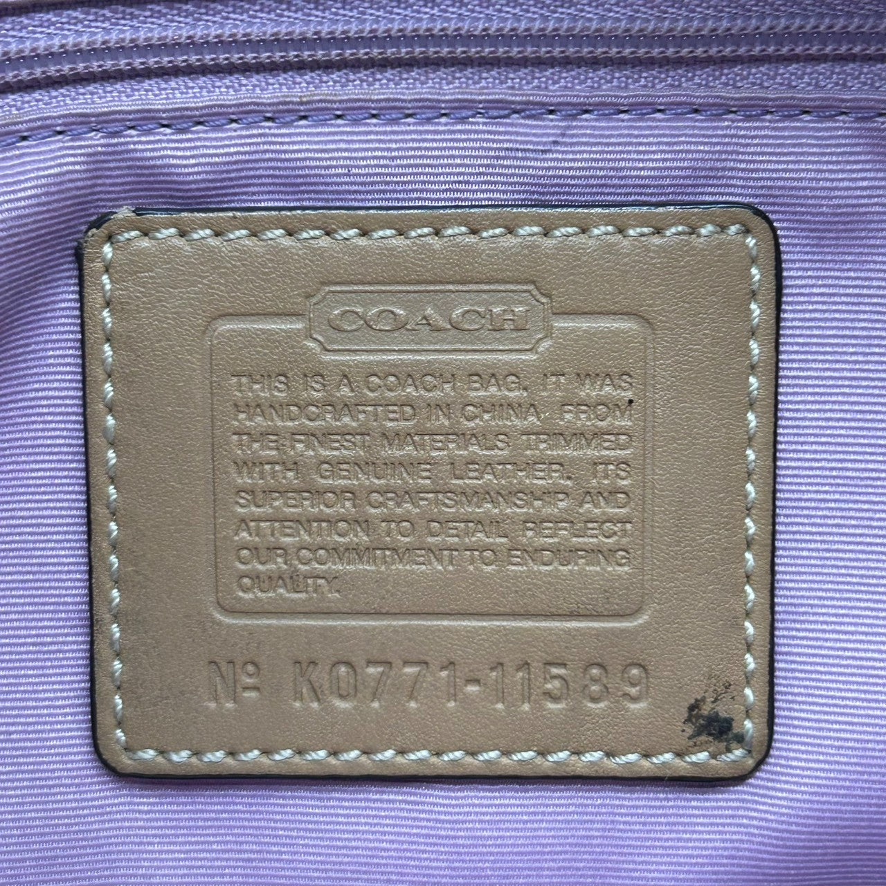 コーチ ハンプトンズ シグネチャー キャリーオール トートバッグ ハンドバッグ K0771-11589 キャンバス レザー ブラウン A4収納可 ターンロック レディース 通勤通学 ビジネス ワンショルダー 自立可 クラシック 定番人気モデル s39