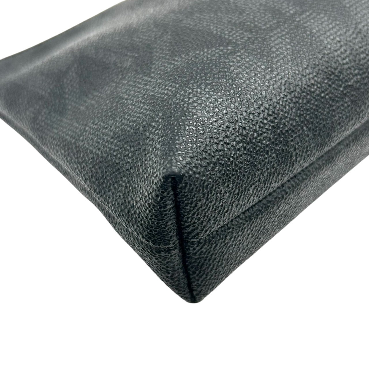 【未使用級／美品】マイケルコース シグネチャー ポーチ ブラック PVC MKロゴプレート 化粧ポーチ コスメポーチ 小物入れ トラベルポーチ 総柄 レディース MICHAEL KORS エレガント スタイリッシュ トップジップ w2