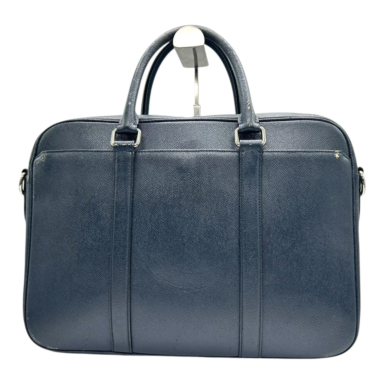 コーチ メトロポリタン 2WAY ビジネスバッグ F59057 ブリーフケース クロスグレインレザー ネイビー メンズ A4 PC収納可 通勤 書類鞄 COACH 斜め掛け クロスボディ 自立可 大容量 ショルダーバッグ X2