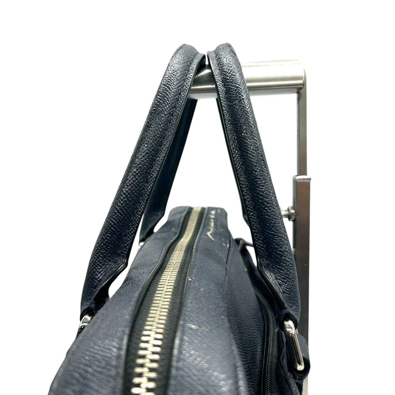 コーチ メトロポリタン 2WAY ビジネスバッグ F59057 ブリーフケース クロスグレインレザー ネイビー メンズ A4 PC収納可 通勤 書類鞄 COACH 斜め掛け クロスボディ 自立可 大容量 ショルダーバッグ X2