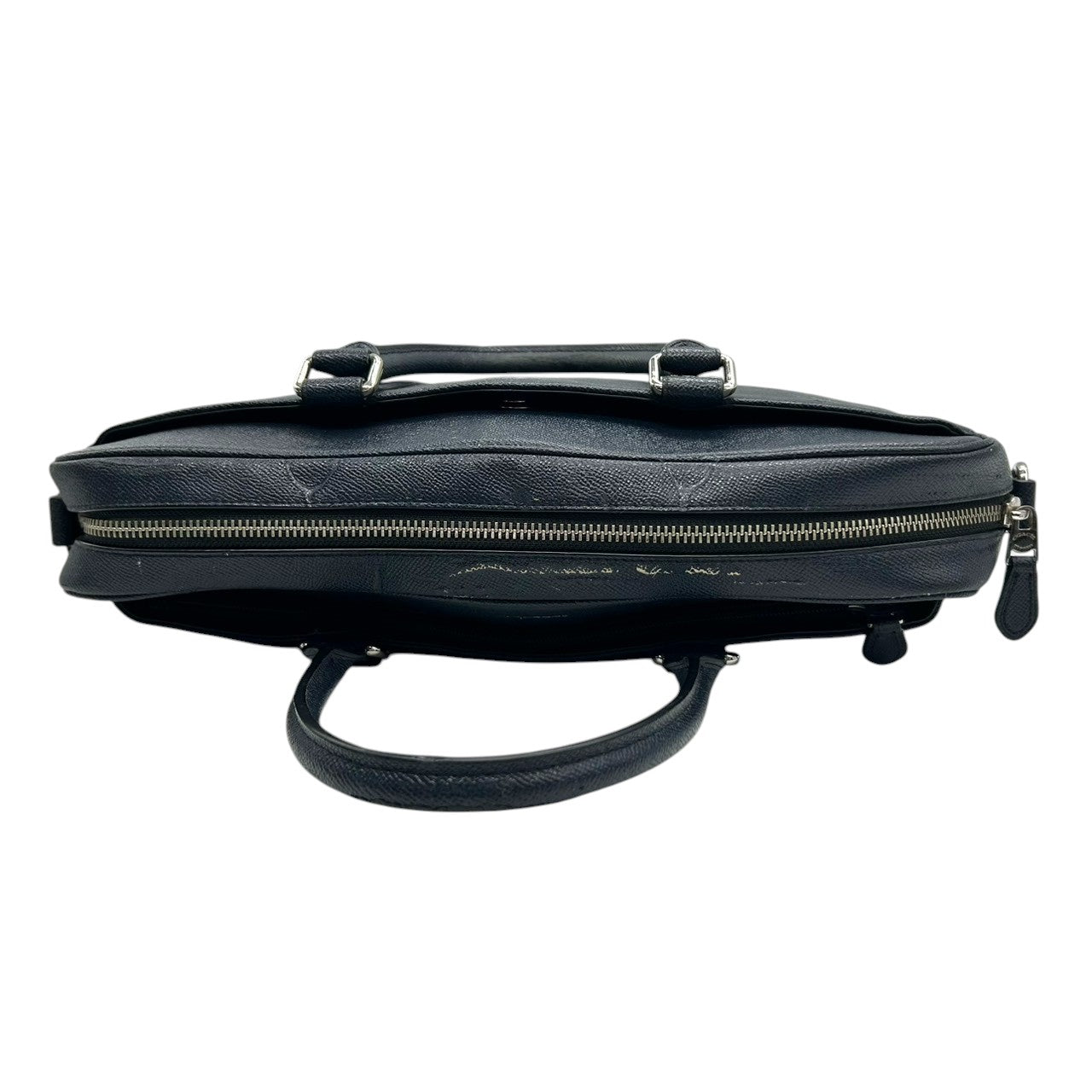 コーチ メトロポリタン 2WAY ビジネスバッグ F59057 ブリーフケース クロスグレインレザー ネイビー メンズ A4 PC収納可 通勤 書類鞄 COACH 斜め掛け クロスボディ 自立可 大容量 ショルダーバッグ X2