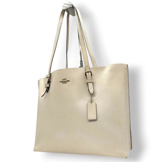 コーチ COACH マーケットトート 1671 レザー トートバッグ ショルダーバッグ A4ファイル収納可能 肩掛け可 通勤通学 ビジネス 大容量 自立可 ホワイト アイボリー レディース シンプル エレガント M2040-1671 s12