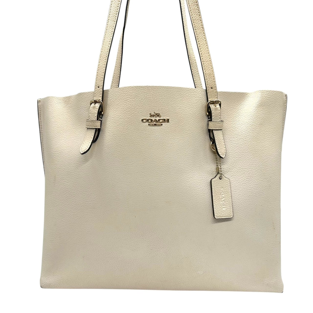 コーチ COACH マーケットトート 1671 レザー トートバッグ ショルダーバッグ A4ファイル収納可能 肩掛け可 通勤通学 ビジネス 大容量 自立可 ホワイト アイボリー レディース シンプル エレガント M2040-1671 s12