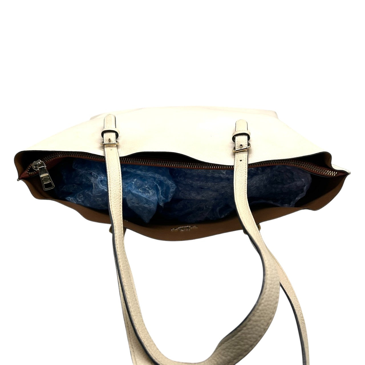 コーチ COACH マーケットトート 1671 レザー トートバッグ ショルダーバッグ A4ファイル収納可能 肩掛け可 通勤通学 ビジネス 大容量 自立可 ホワイト アイボリー レディース シンプル エレガント M2040-1671 s12