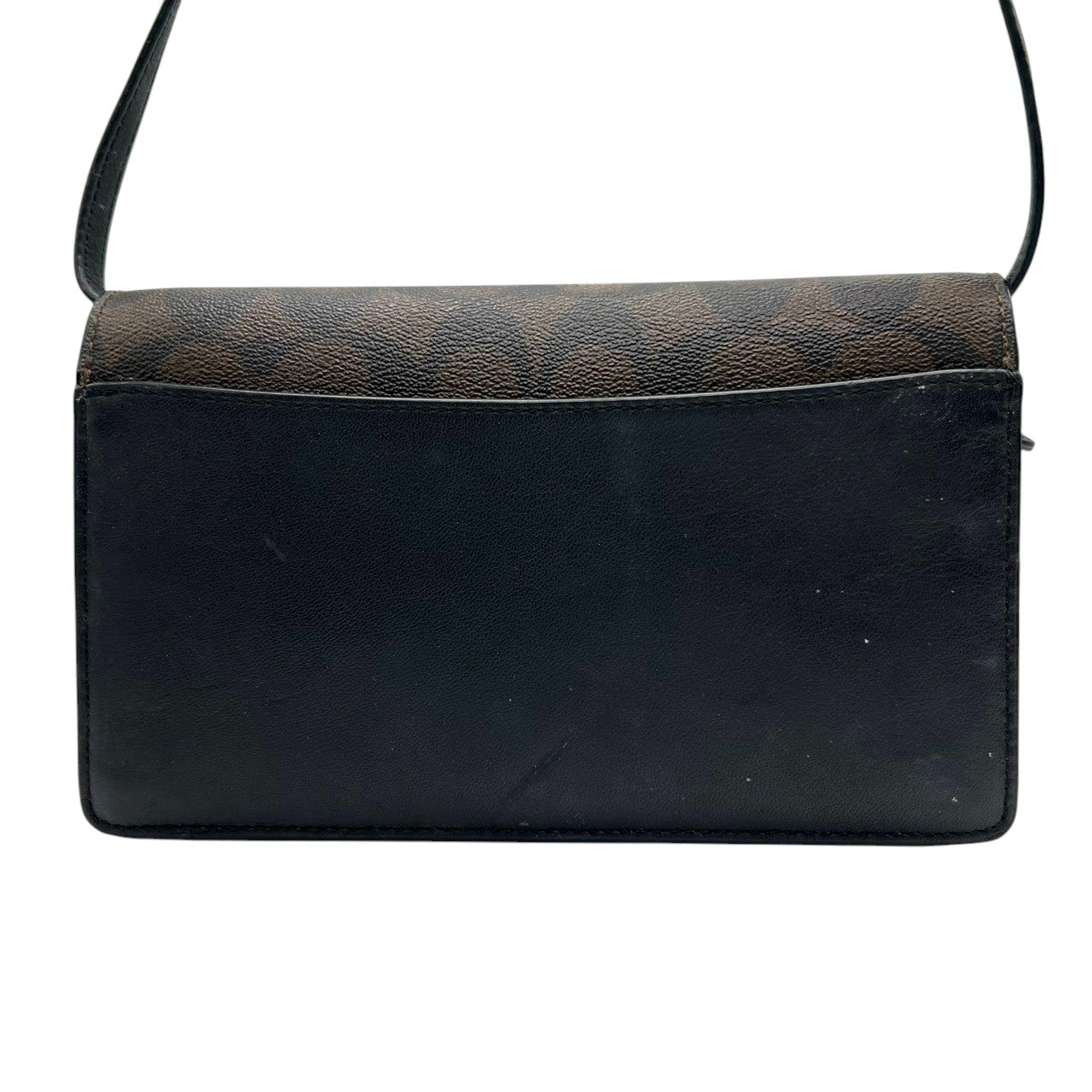 コーチ シグネチャー お財布ショルダーバッグ 76769 PVC レザー ブラウン レディース ポシェット ウォレット 斜め掛け可 クロスボディ ミニバッグ COACH クラシックデザイン ポップアップ メッセンジャー s12