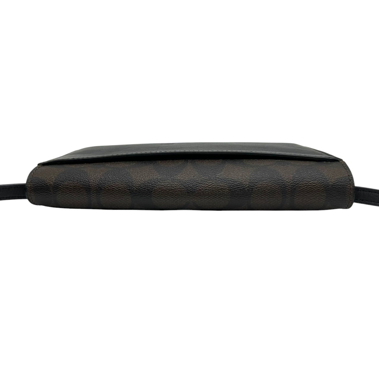 コーチ シグネチャー お財布ショルダーバッグ 76769 PVC レザー ブラウン レディース ポシェット ウォレット 斜め掛け可 クロスボディ ミニバッグ COACH クラシックデザイン ポップアップ メッセンジャー s12