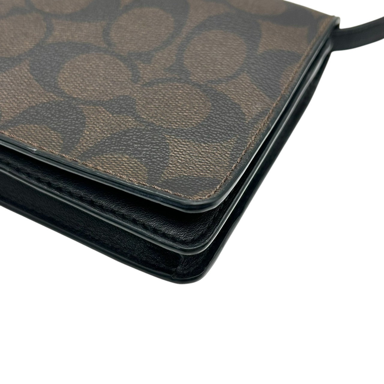 コーチ シグネチャー お財布ショルダーバッグ 76769 PVC レザー ブラウン レディース ポシェット ウォレット 斜め掛け可 クロスボディ ミニバッグ COACH クラシックデザイン ポップアップ メッセンジャー s12