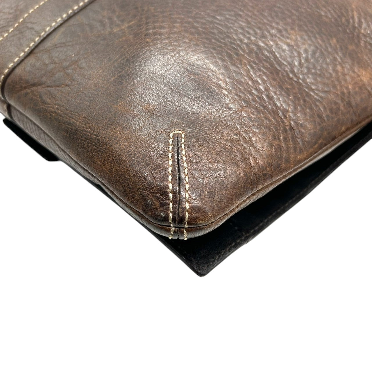 【希少】コーチ ショルダーバッグ 10065 レザー ブラウン スタッズ ビジュー ステッチ 斜め掛け可 A4収納可 メンズ レディース COACH メッセンジャーバッグ ビンテージ ウエスタンデザイン H0693-10065 s6