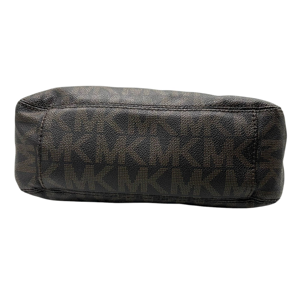 マイケルコース シグネチャー ワンショルダーバッグ PVC レザー ブラウン ゴールドチェーン MKチャーム 肩掛け レディース MICHAEL KORS ホーボーバッグ エレガント 通勤通学 フェミニン 人気モデル E10