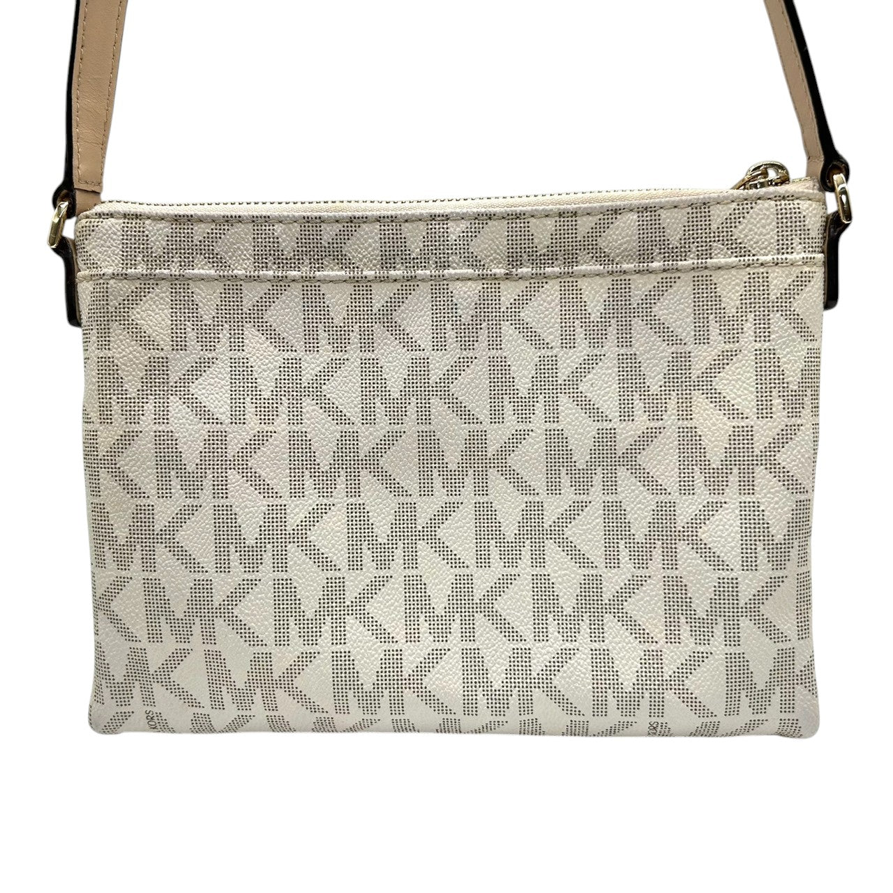 マイケルコース JET SET ITEM ショルダーバッグ シグネチャー PVC レザー ホワイト系 レディース 斜め掛け可 クロスボディ ポシェット ミニバッグ MICHAEL KORS ジェットセットアイテム 定番人気モデル E10