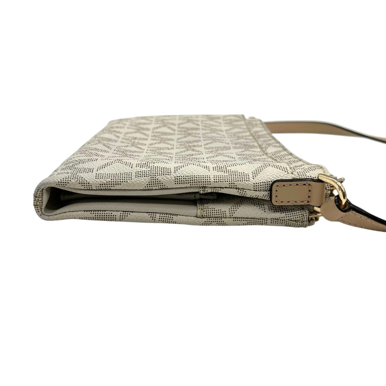 マイケルコース JET SET ITEM ショルダーバッグ シグネチャー PVC レザー ホワイト系 レディース 斜め掛け可 クロスボディ ポシェット ミニバッグ MICHAEL KORS ジェットセットアイテム 定番人気モデル E10