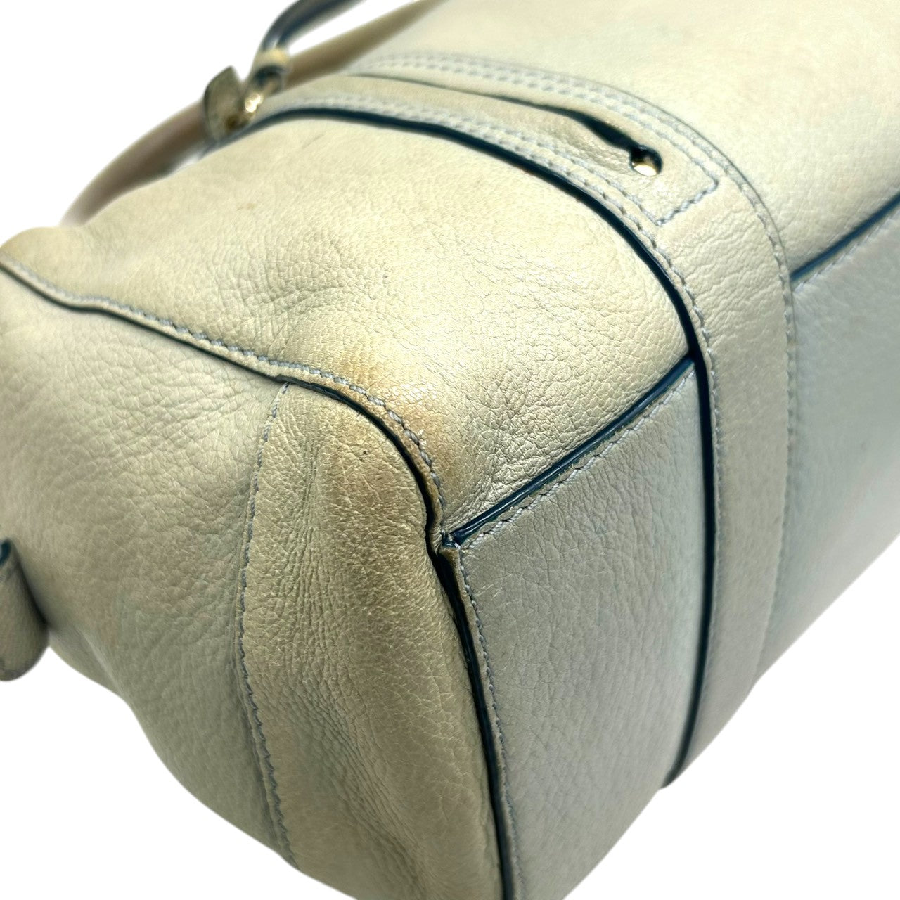 トリーバーチ 2WAY ハンドバッグ ショルダーバッグ ミニボストンバッグ レザー 本革 ライトグリーン ブルー レディース TORY BURCH 斜め掛け可 クロスボディ ダブルTロゴ エレガント クラシックデザイン バイカラー s84