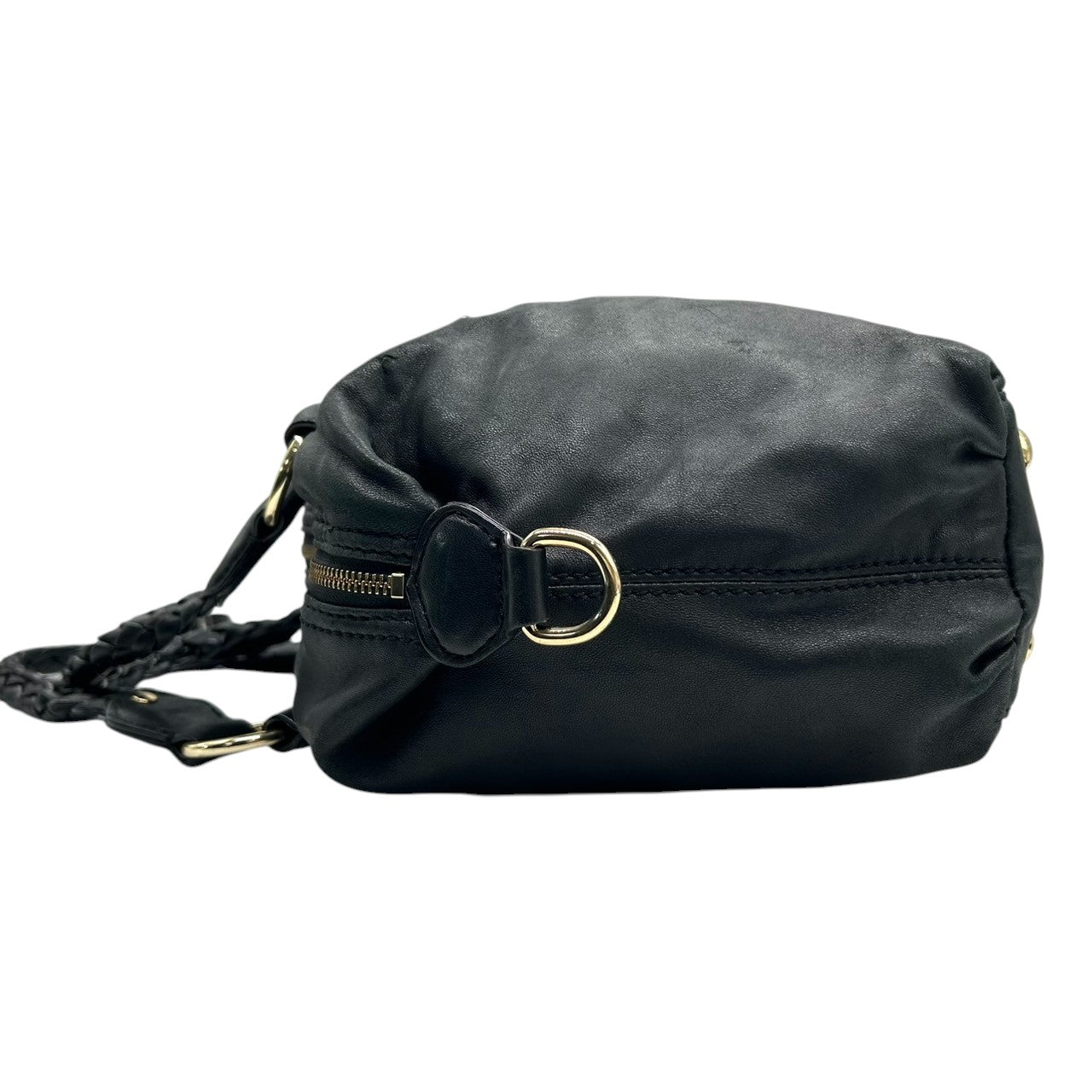 マイケルコース 2WAY ハンドバッグ ショルダーバッグ レザー 本革 ブラック 編み込みハンドル レディース 斜め掛け可 MICHAEL KORS ミニボストン ゴールド金具 ロゴプレート エレガント フェミニン 通勤通学デザイン U6