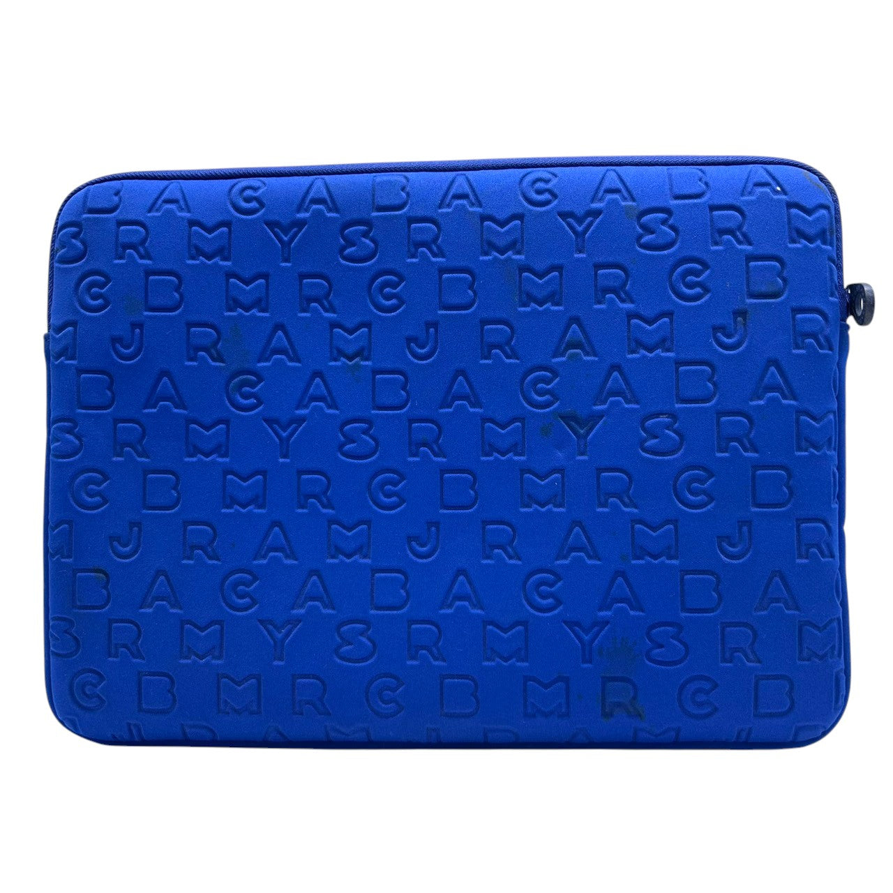 マークバイマークジェイコブス PCケース パソコンケース ナイロン ブルー ロゴ総柄 エンボス タブレットケース クラッチバッグ メンズ レディース MARC BY MARC JACOBS STANDARD SUPPLY WORKWEAR U6