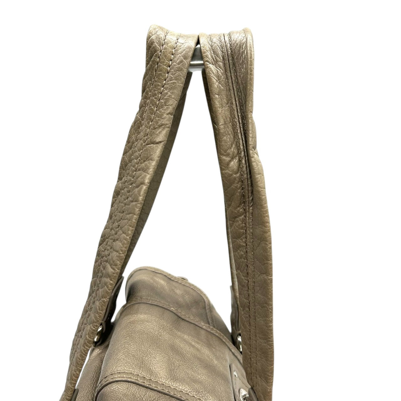 マークバイマークジェイコブス レザー ハンドバッグ ショルダーバッグ メタリックブロンズ 本革 レディース 肩掛け ワンショルダー ターンロック 大容量 通勤通学 MARC BY MARC JACOBS エレガントデザイン U6