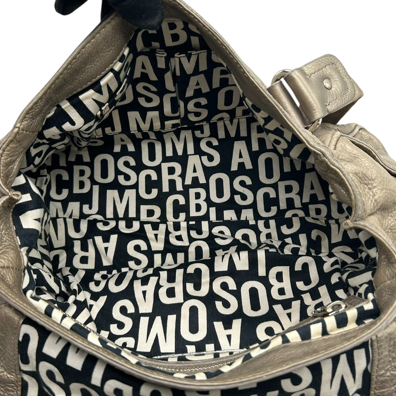 マークバイマークジェイコブス レザー ハンドバッグ ショルダーバッグ メタリックブロンズ 本革 レディース 肩掛け ワンショルダー ターンロック 大容量 通勤通学 MARC BY MARC JACOBS エレガントデザイン U6