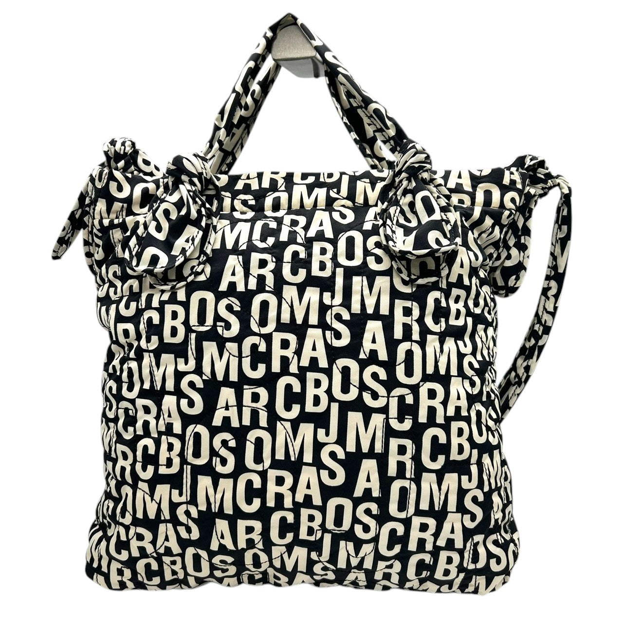 【美品／ポーチ付】マークバイマークジェイコブス 2WAY トートバッグ ナイロン ロゴ総柄 A4可 大容量 マザーズバッグ レディース MARC BY MARC JACOBS STANDARD SUPPLY ショルダーバッグ 軽量 U5