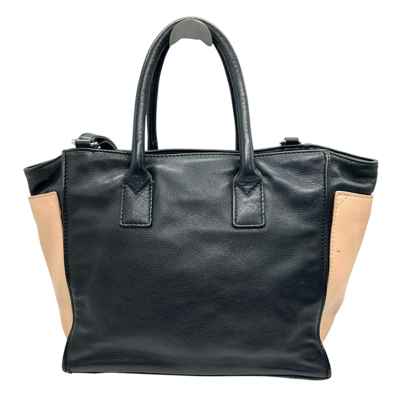 シーバイクロエ APRIL 2WAY ハンドバッグ ショルダーバッグ レザー バイカラー A4可 レディース 斜め掛け可 SEE BY CHLOE ブラック ベージュ 大容量 ロゴプレート 通勤通学 エレガント 自立可 U7