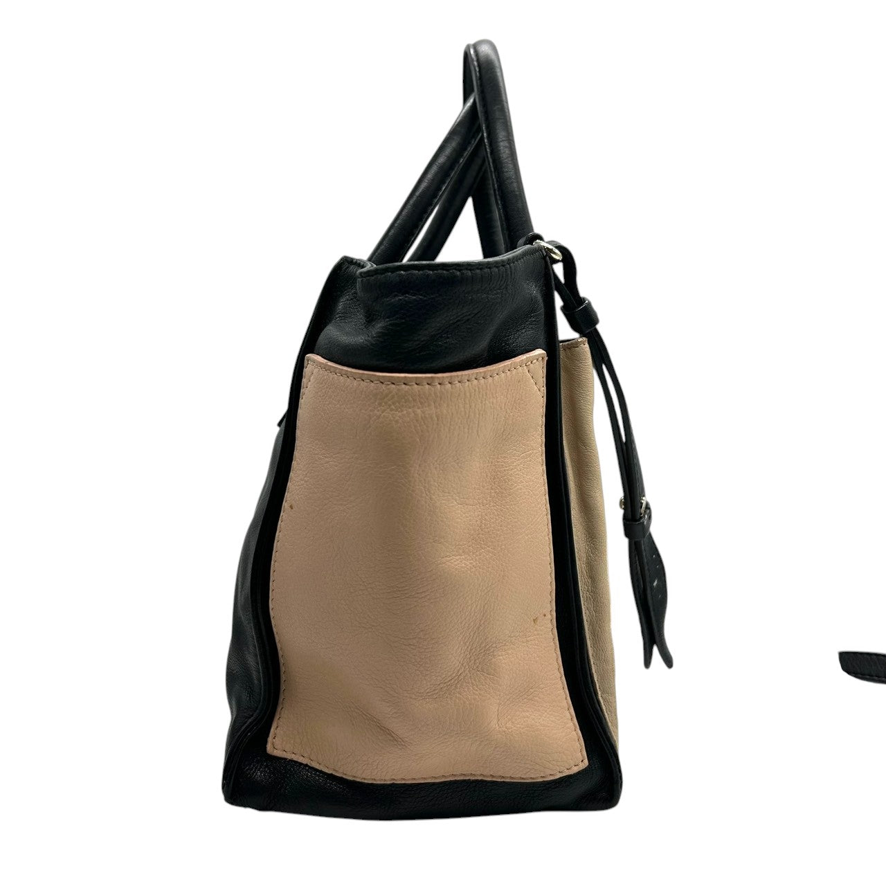 シーバイクロエ APRIL 2WAY ハンドバッグ ショルダーバッグ レザー バイカラー A4可 レディース 斜め掛け可 SEE BY CHLOE ブラック ベージュ 大容量 ロゴプレート 通勤通学 エレガント 自立可 U7