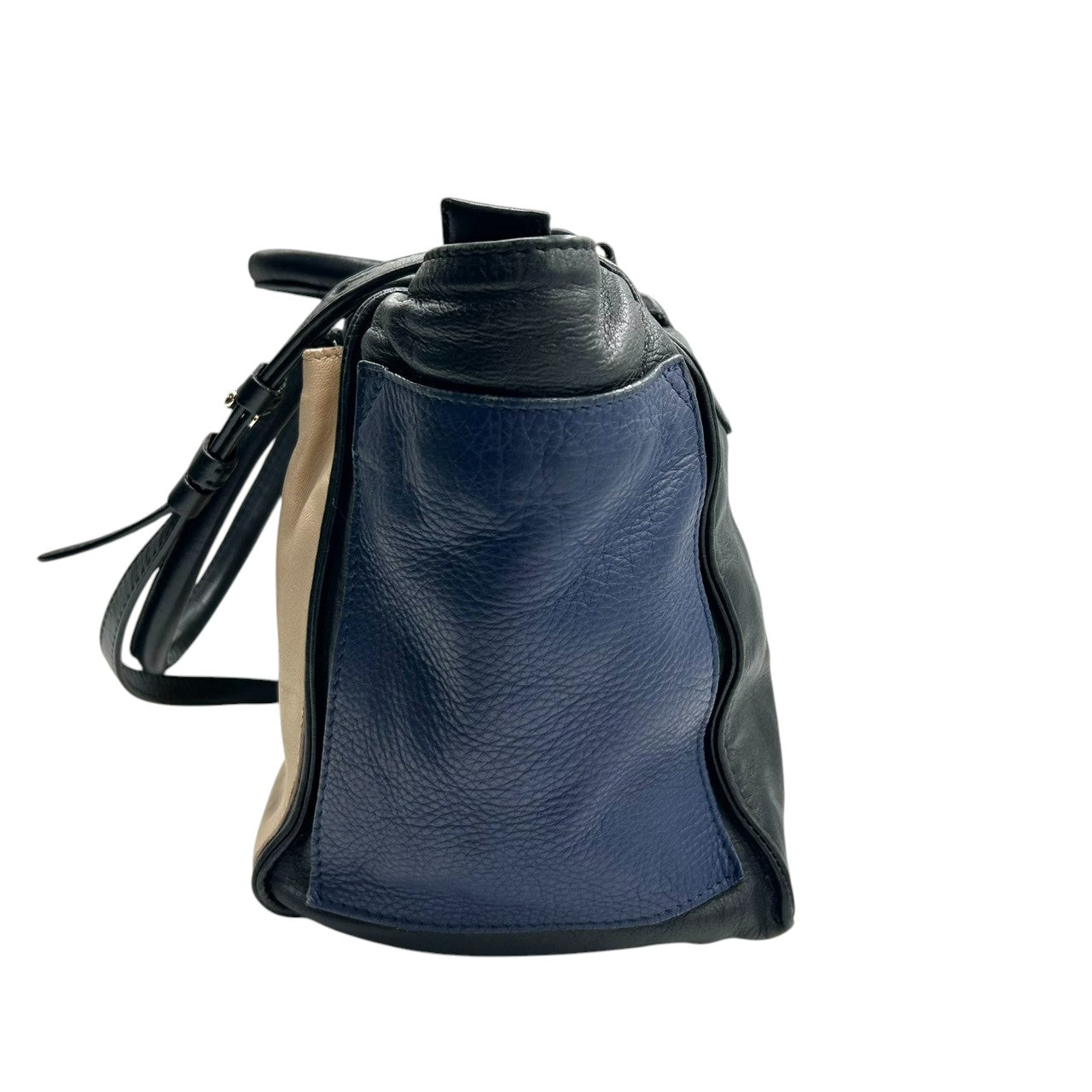 シーバイクロエ APRIL 2WAY ハンドバッグ ショルダーバッグ レザー トリコロール A4可 レディース 斜め掛け可 SEE BY CHLOE ブラック ベージュ ブルー 大容量 ロゴプレート 通勤通学 エレガント 自立可 U9