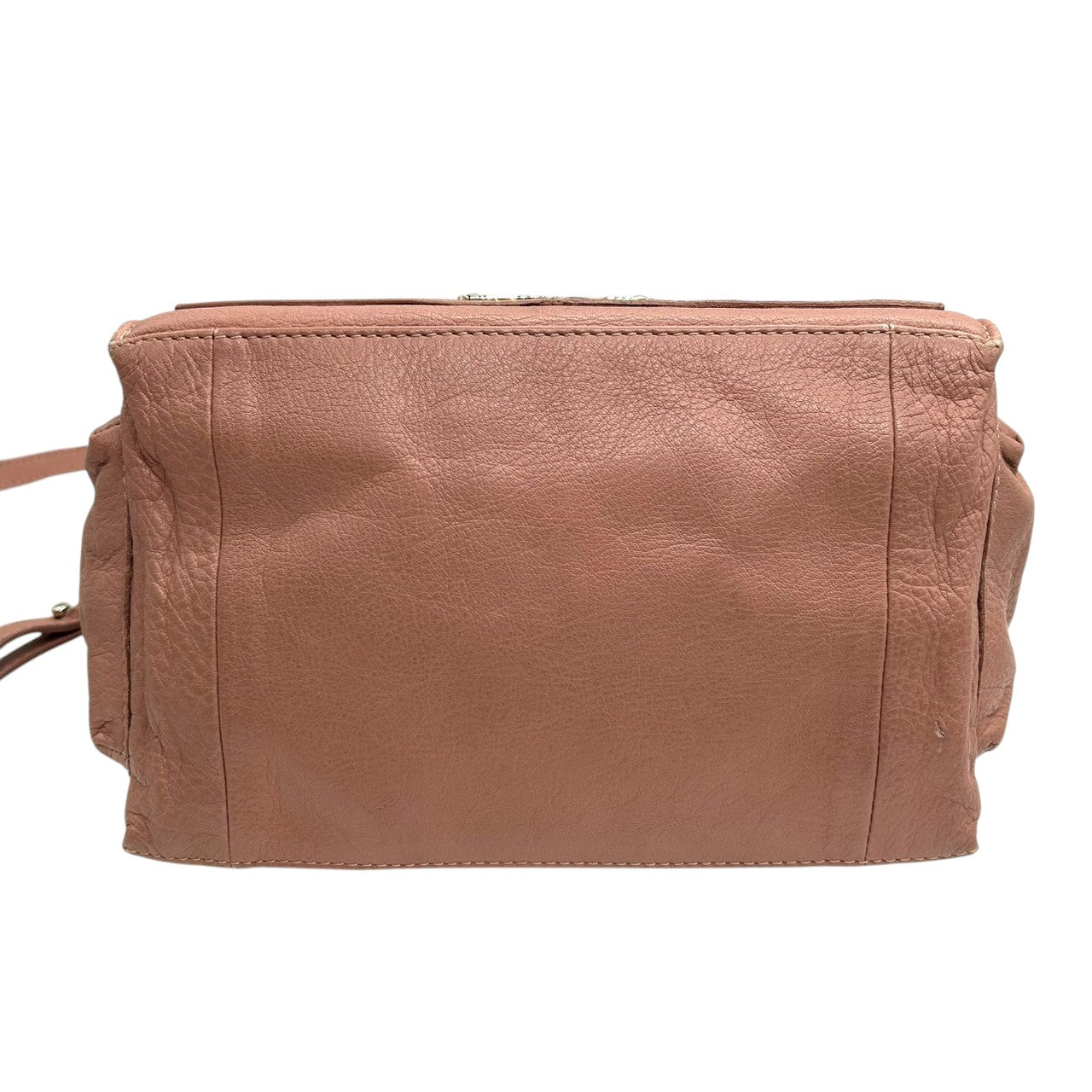 【美品】シーバイクロエ APRIL 2WAY ハンドバッグ ショルダーバッグ レザー バイカラー ピンクベージュ レディース 斜め掛け可 SEE BY CHLOE エイプリル ロゴプレート エレガント フェミニン コンパクトデザイン U9