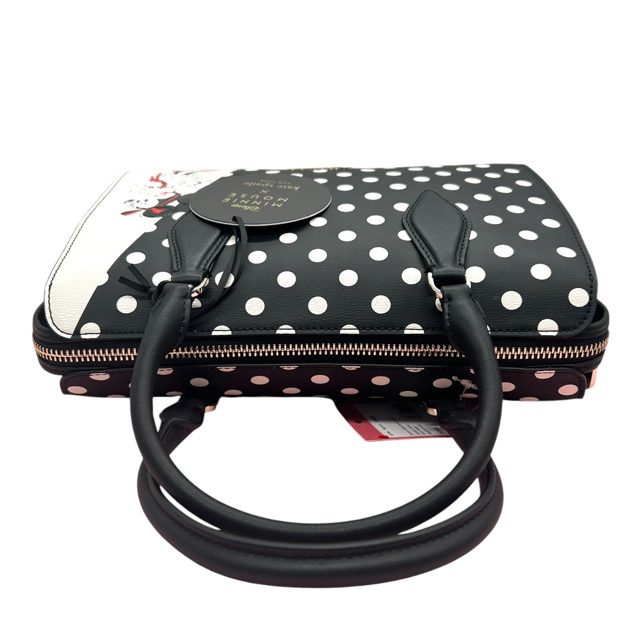 【未使用級／極美品】ケイトスペード ディズニー ミニーマウス コラボ 2WAY ハンドバッグ WKRU6606 ドット柄 レディース 斜め掛け可 自立可 kate spade new york x Disney ショルダーバッグ 限定 希少 H