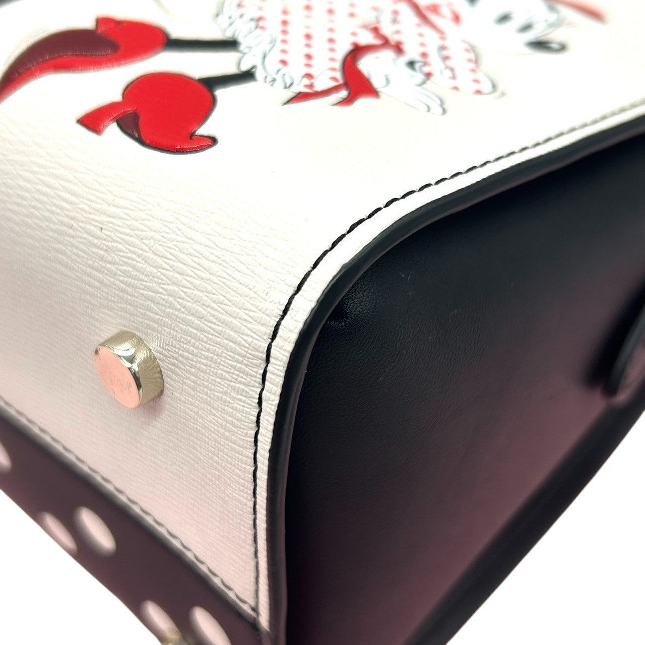 【未使用級／極美品】ケイトスペード ディズニー ミニーマウス コラボ 2WAY ハンドバッグ WKRU6606 ドット柄 レディース 斜め掛け可 自立可 kate spade new york x Disney ショルダーバッグ 限定 希少 H