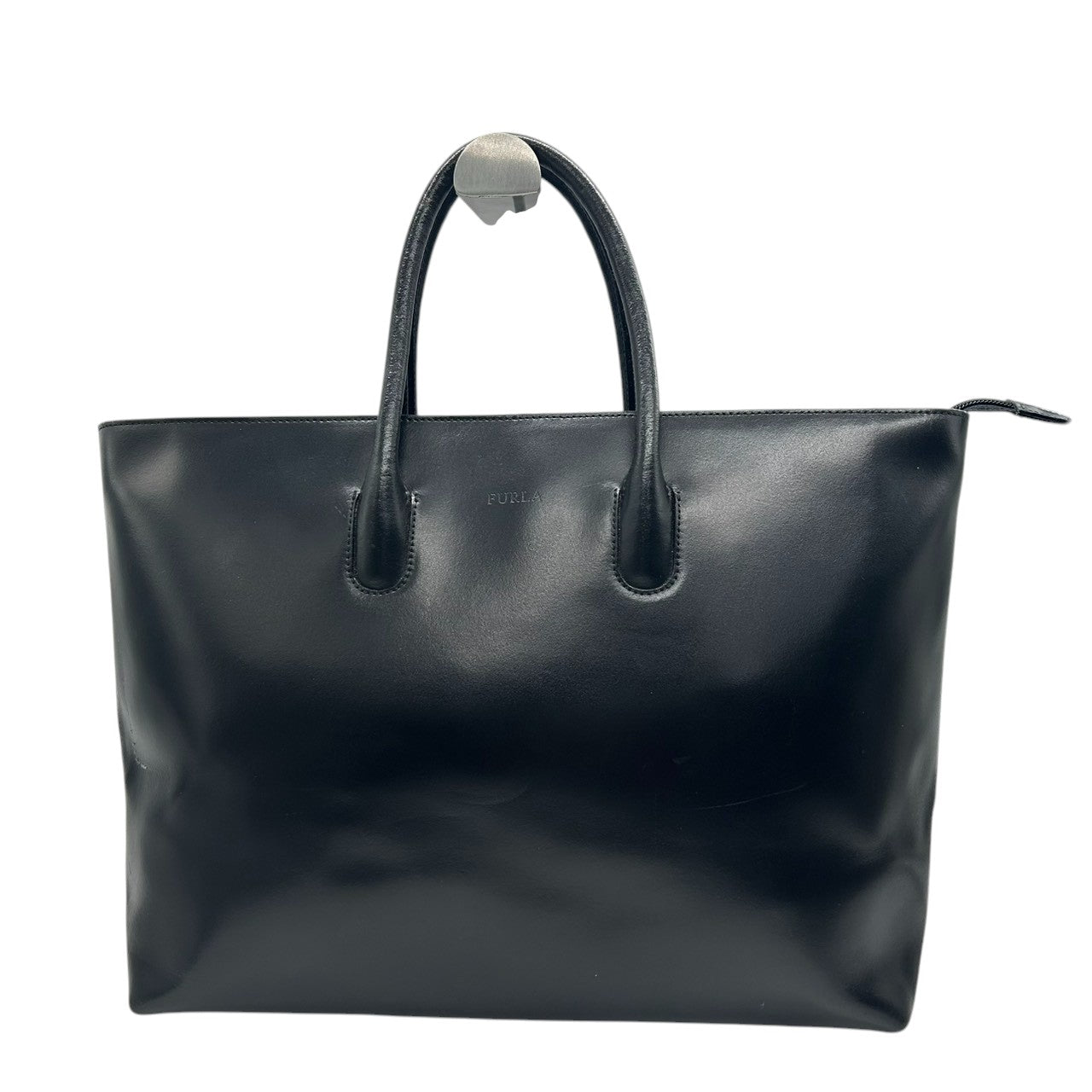 フルラ FURLA レザー トートバッグ ハンドバッグ ビジネスバッグ A4ファイル PC収納可 肩掛け可 通勤通学 書類鞄 大容量 自立可 ブラック 黒 レディース シンプル エレガント フォーマル イタリア製 上品なデザイン s29