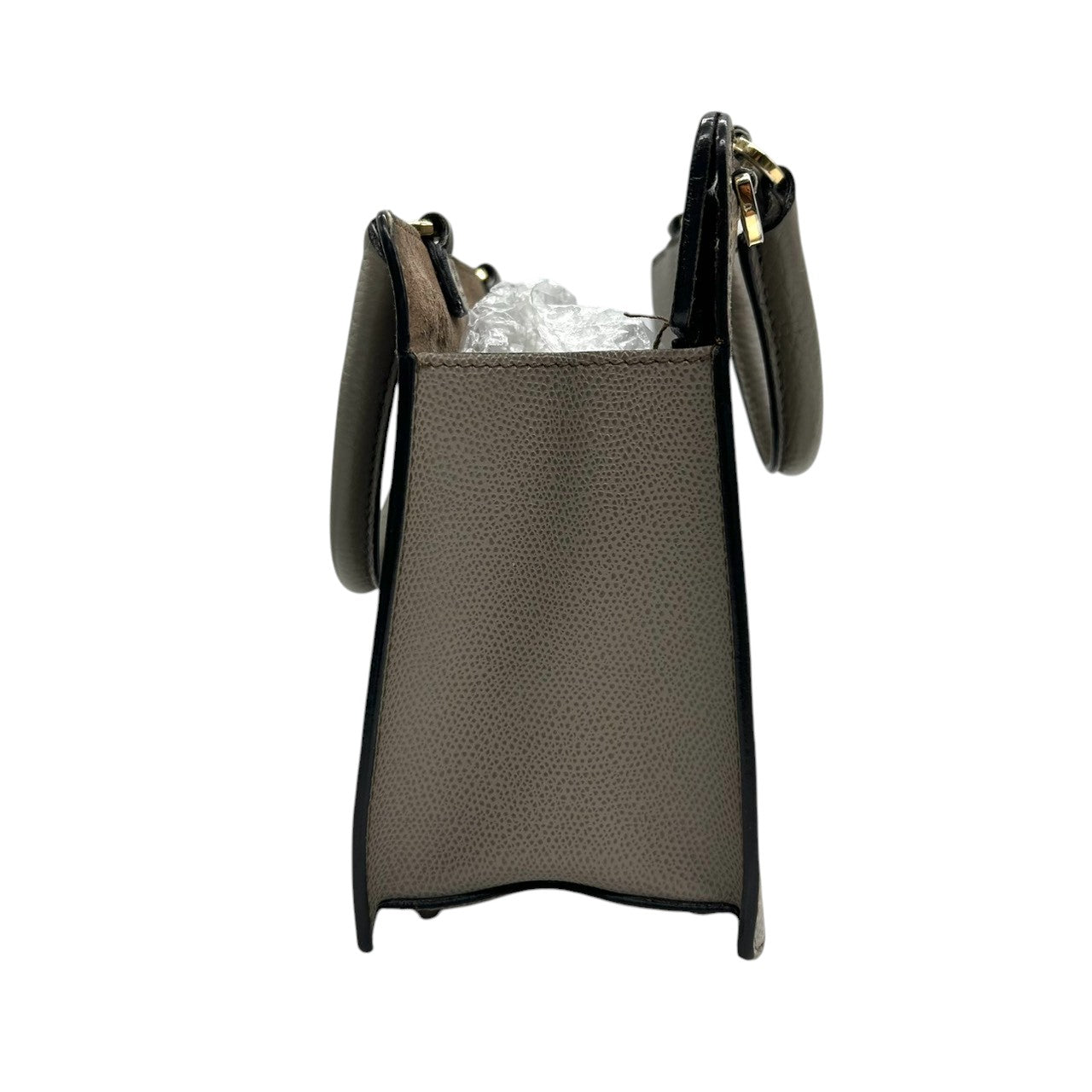 【美品】フルラ ネット 2WAY ハンドバッグ ショルダーバッグ レザー グレージュ レディース FURLA NET トップハンドル 斜め掛け可 自立可 通勤 フォーマル エレガント イタリア製 コンパクト 人気モデル s82