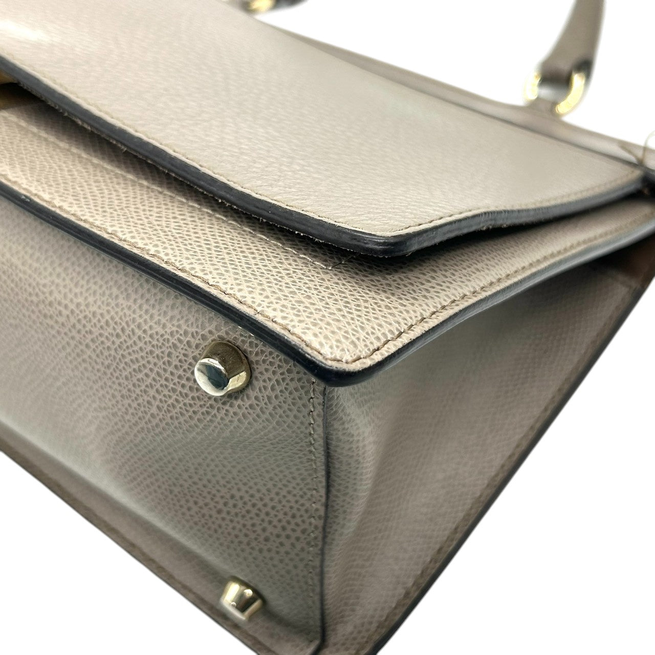 【美品】フルラ ネット 2WAY ハンドバッグ ショルダーバッグ レザー グレージュ レディース FURLA NET トップハンドル 斜め掛け可 自立可 通勤 フォーマル エレガント イタリア製 コンパクト 人気モデル s82