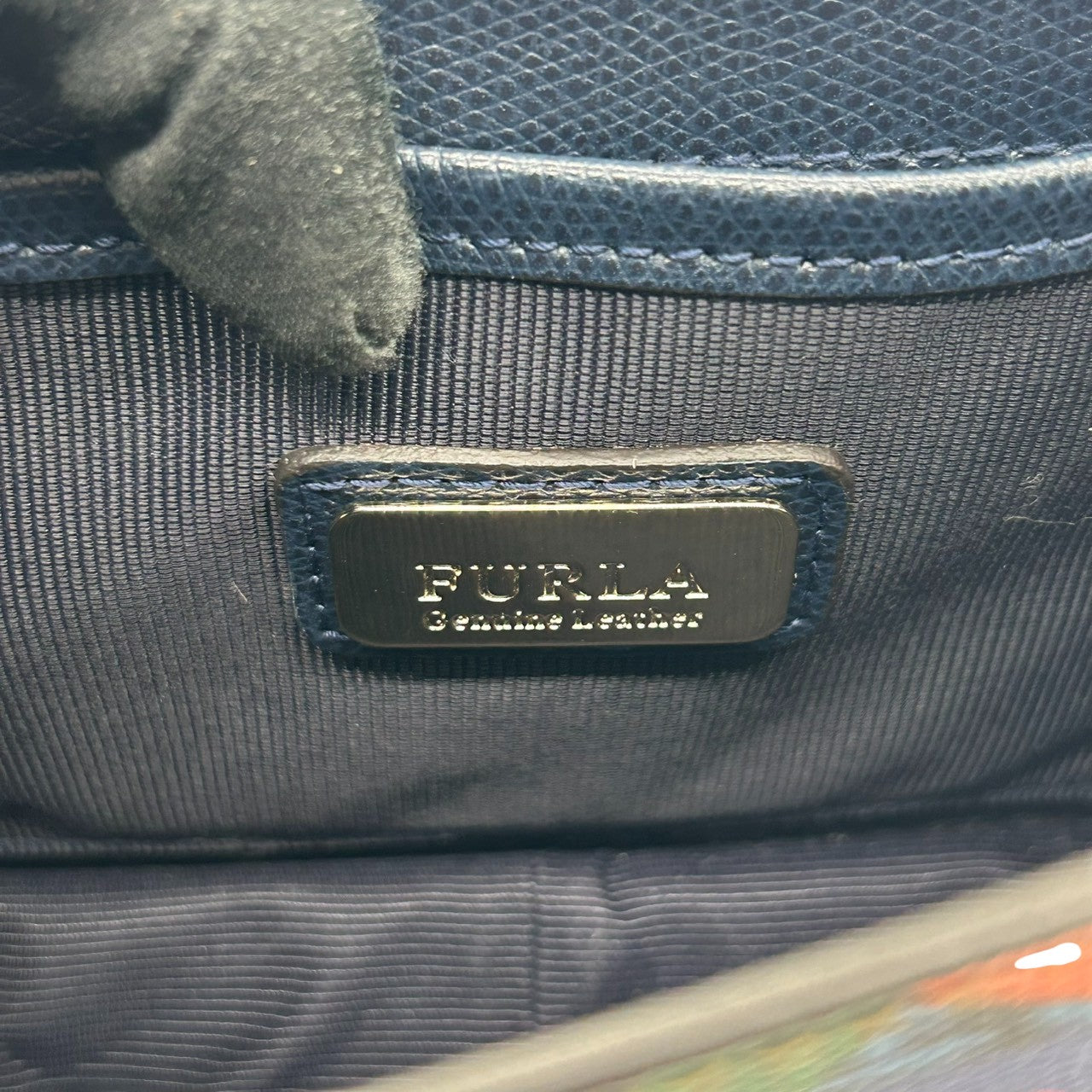 【美品】フルラ メトロポリス チェーンショルダーバッグ PVC 総柄 スイカ 鳥 マルチカラー レディース FURLA METROPOLIS 斜め掛け可 ポシェット ミニバッグ 限定 希少デザイン ゴールド金具 s30