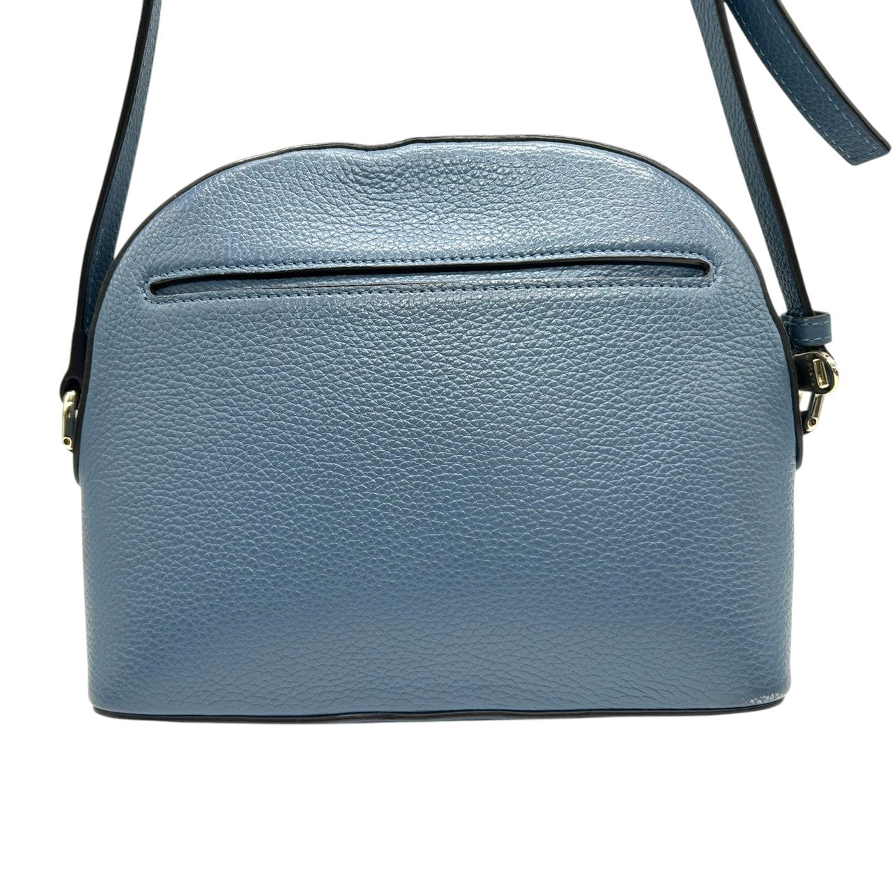 フルラ アヴリル ショルダーバッグ カメラバッグ レザー ブルー レディース FURLA AVRIL 斜め掛け可 クロスボディ ポシェット ミニバッグ コンパクト Fロゴ アーチロゴ ドーム型 人気モデル くすみブルー s30