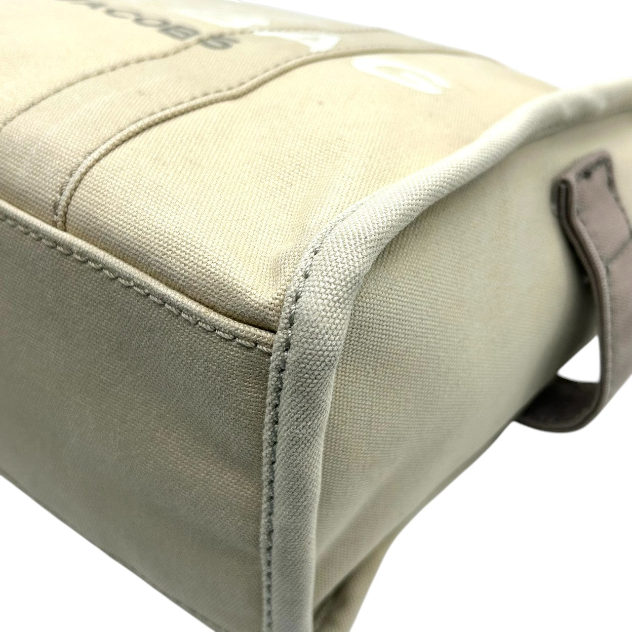 マークジェイコブス THE TOTE BAG 2WAY キャンバス トートバッグ ベージュ レディース メンズ A4可 斜め掛け可 大容量 MARC JACOBS ザ トートバッグ 定番 人気モデル (ショルダーストラップ社外品) s30