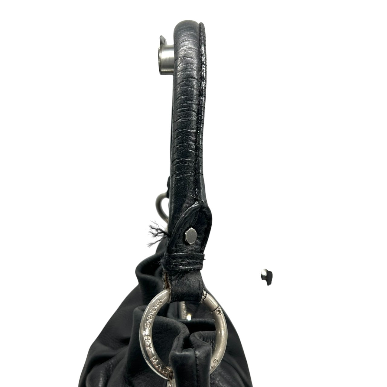 マークバイマークジェイコブス 2WAY ハンドバッグ ショルダーバッグ レザー 本革 ブラック レディース STANDARD SUPPLY 斜め掛け可 肩掛け可 A4収納可 大容量 ギャザーデザイン ホーボーバッグ エレガント 人気モデル s30