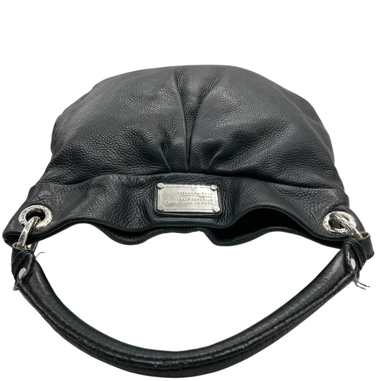 マークバイマークジェイコブス 2WAY ハンドバッグ ショルダーバッグ レザー 本革 ブラック レディース STANDARD SUPPLY 斜め掛け可 肩掛け可 A4収納可 大容量 ギャザーデザイン ホーボーバッグ エレガント 人気モデル s30